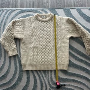 LL Bean Aran Fisherman Sweater